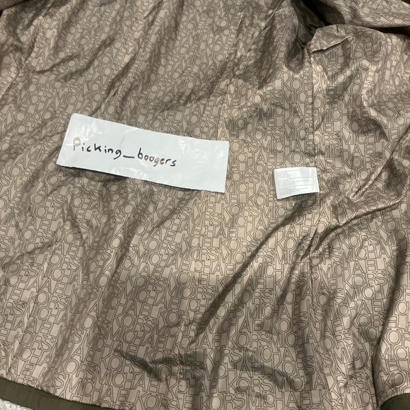 Michael Kors Olive Trench Coat with Belt size large - Picture 4 of 5